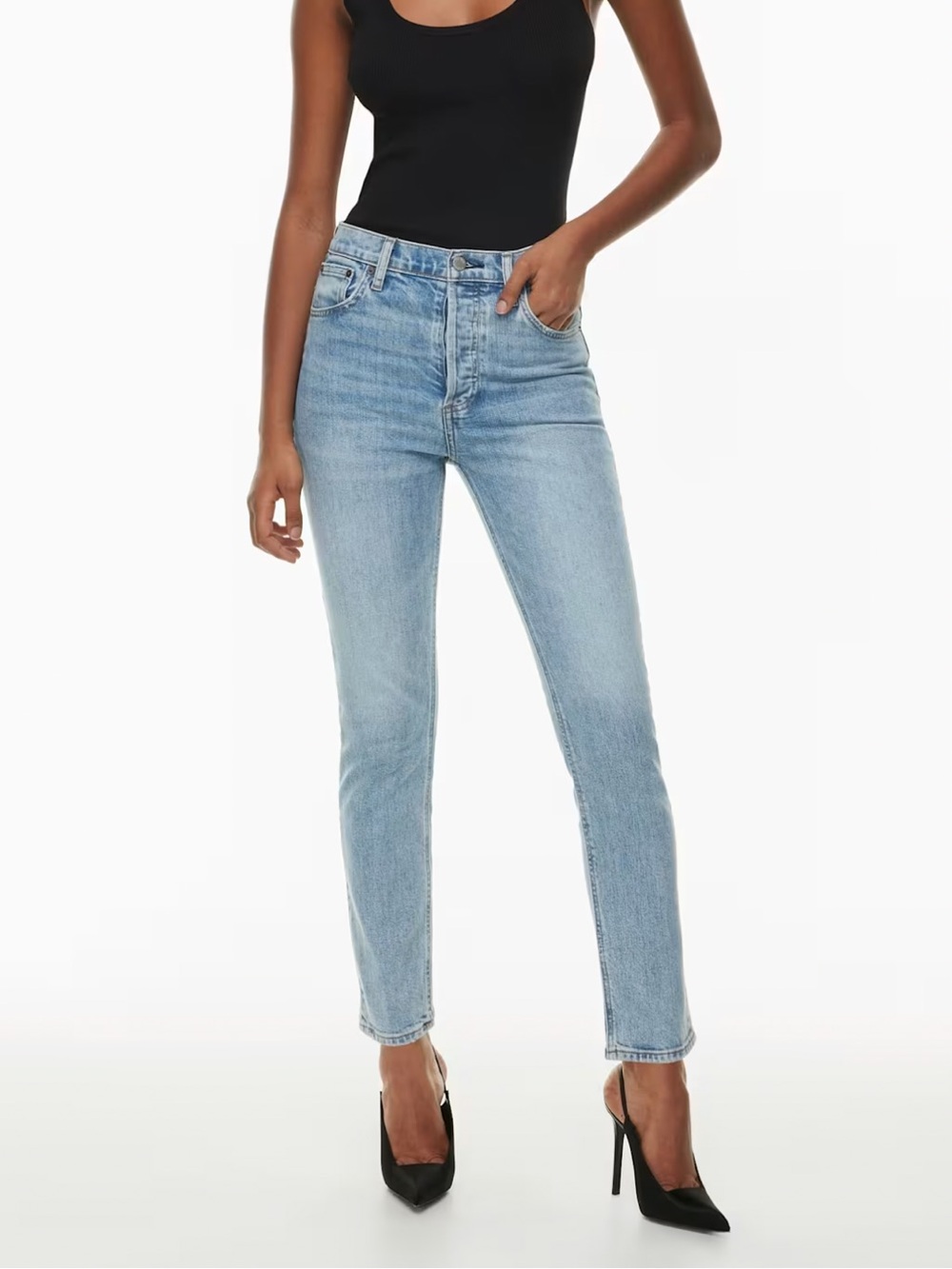 Aritzia Denim Forum The Yoko High Rise Slim Jeans Sz 27